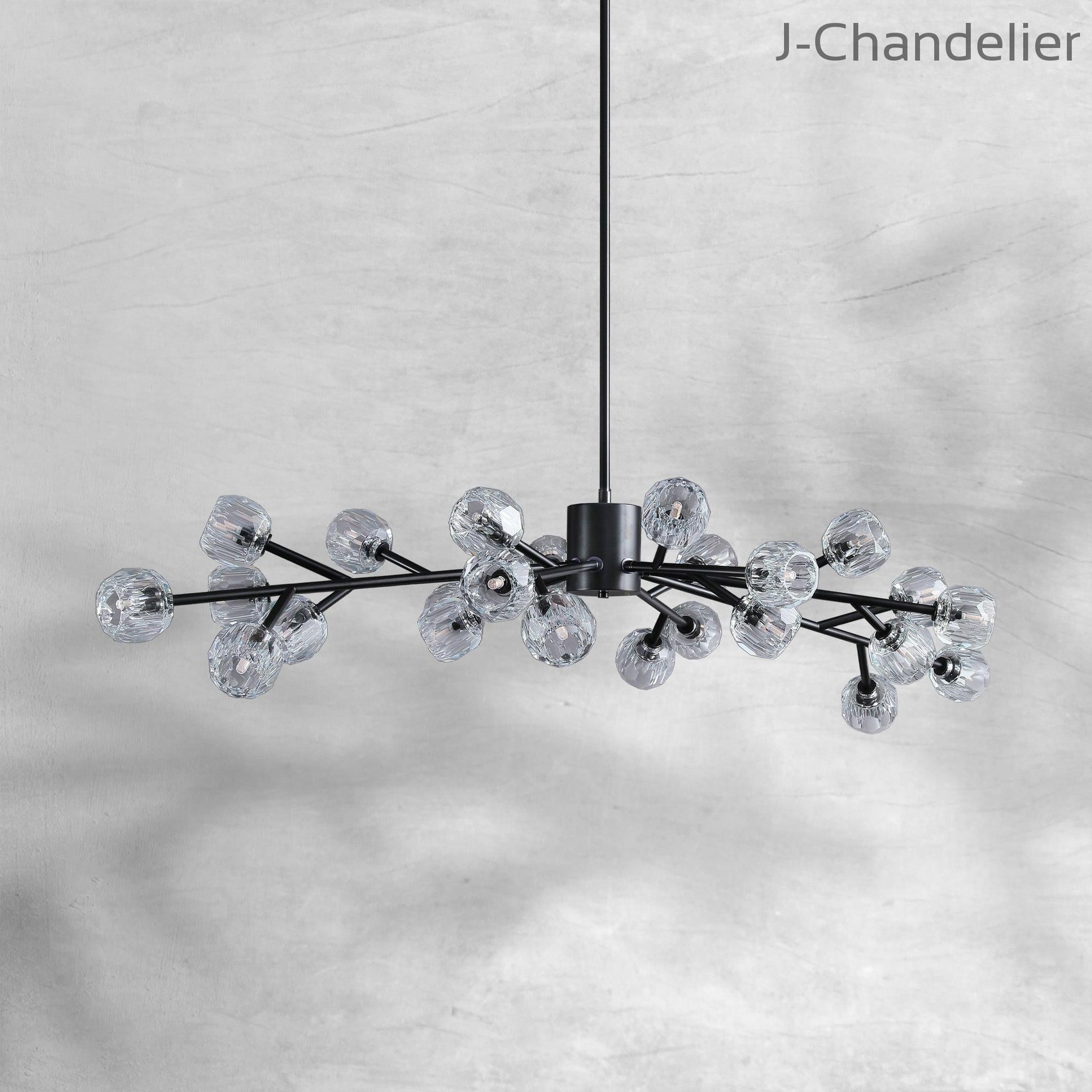 Bille De Crystal Round Chandelier 60"