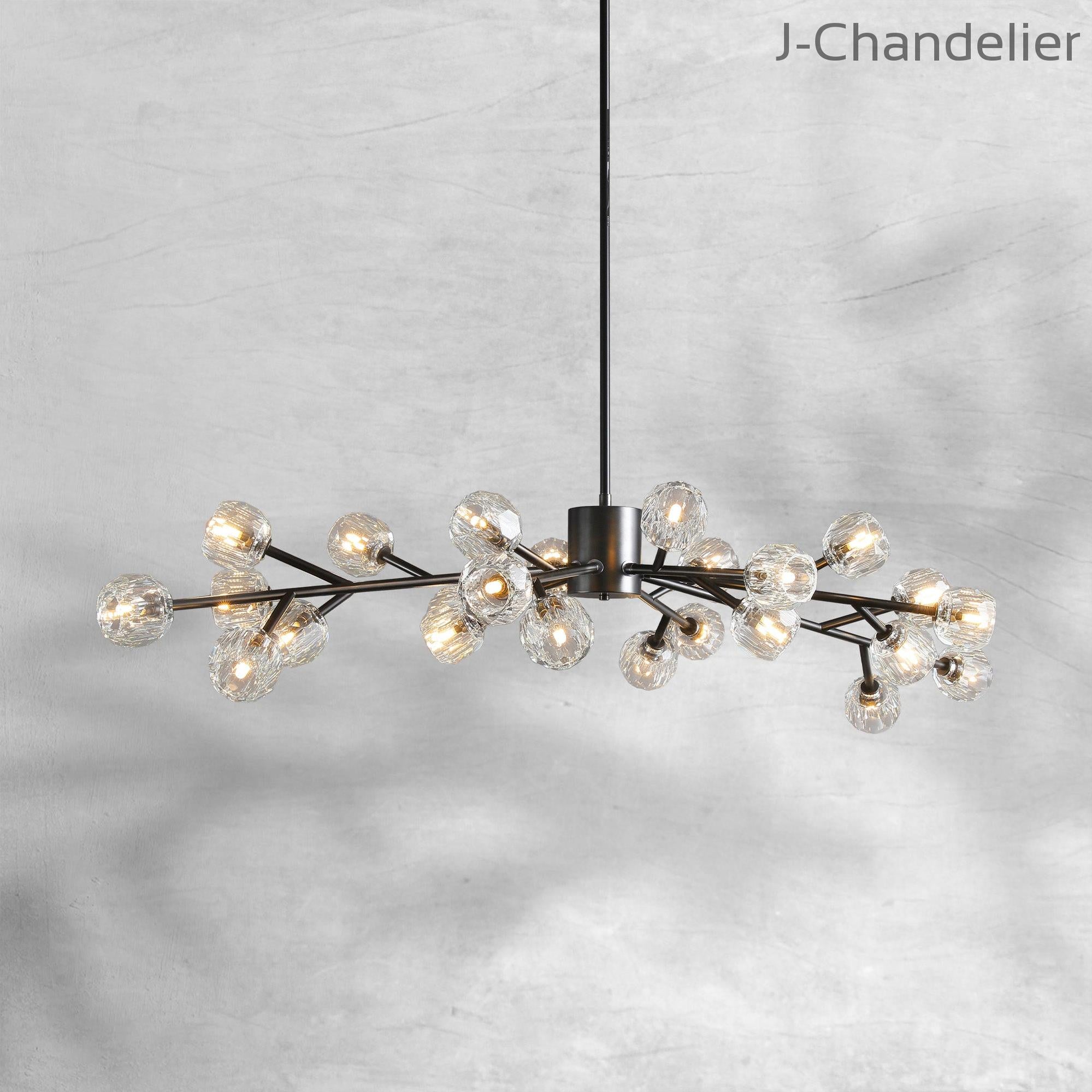 Bille De Crystal Round Chandelier 60"