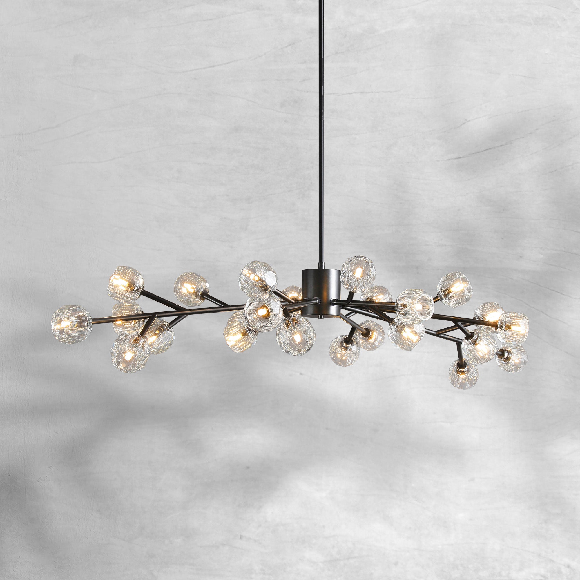 Bille De Crystal Round Chandelier 60"
