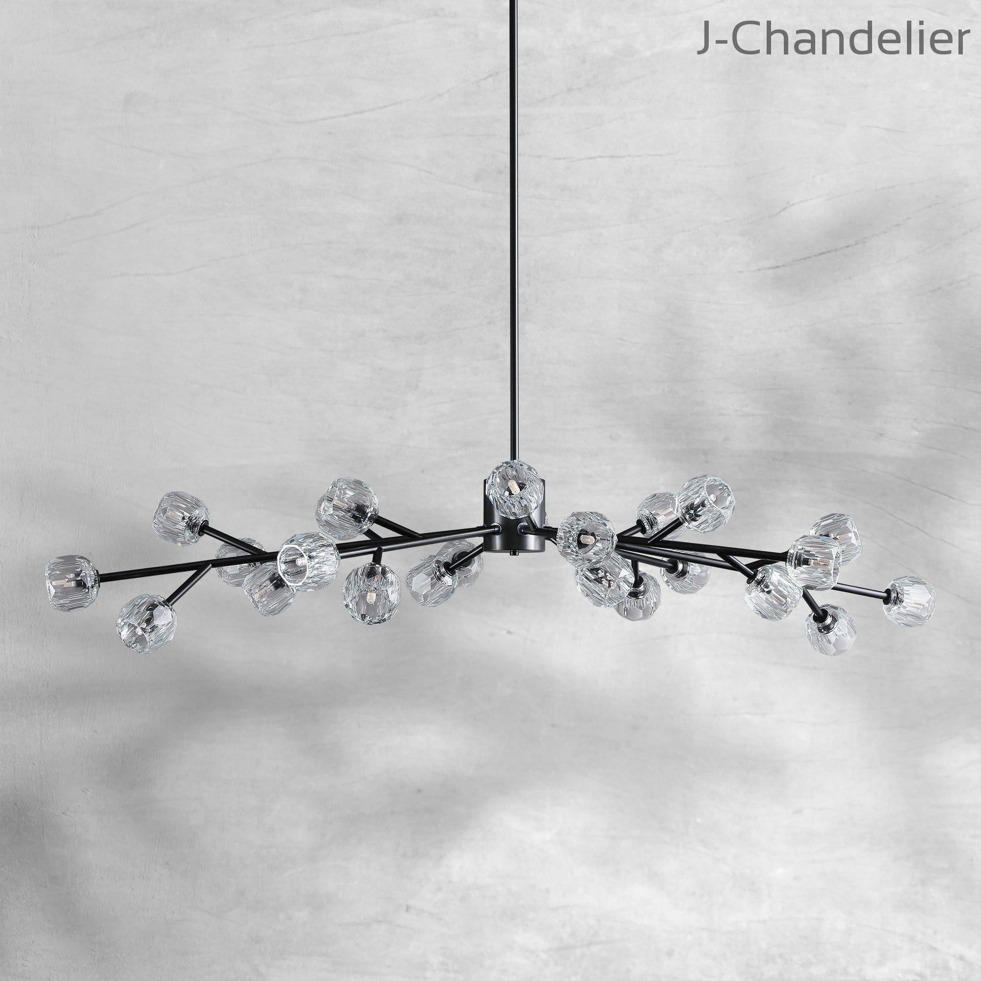 Bille De Crystal Round Chandelier 72"