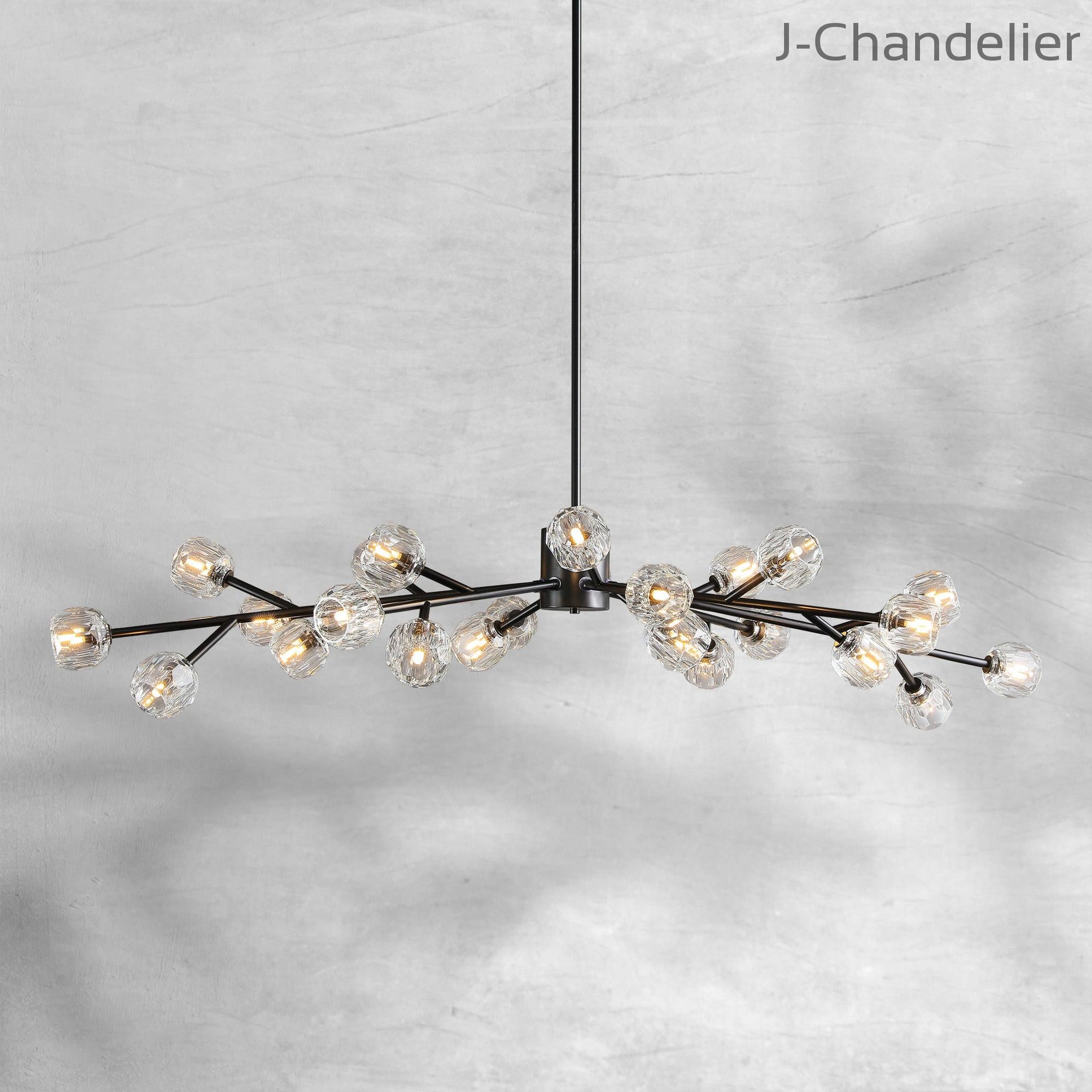 Bille De Crystal Round Chandelier 72"