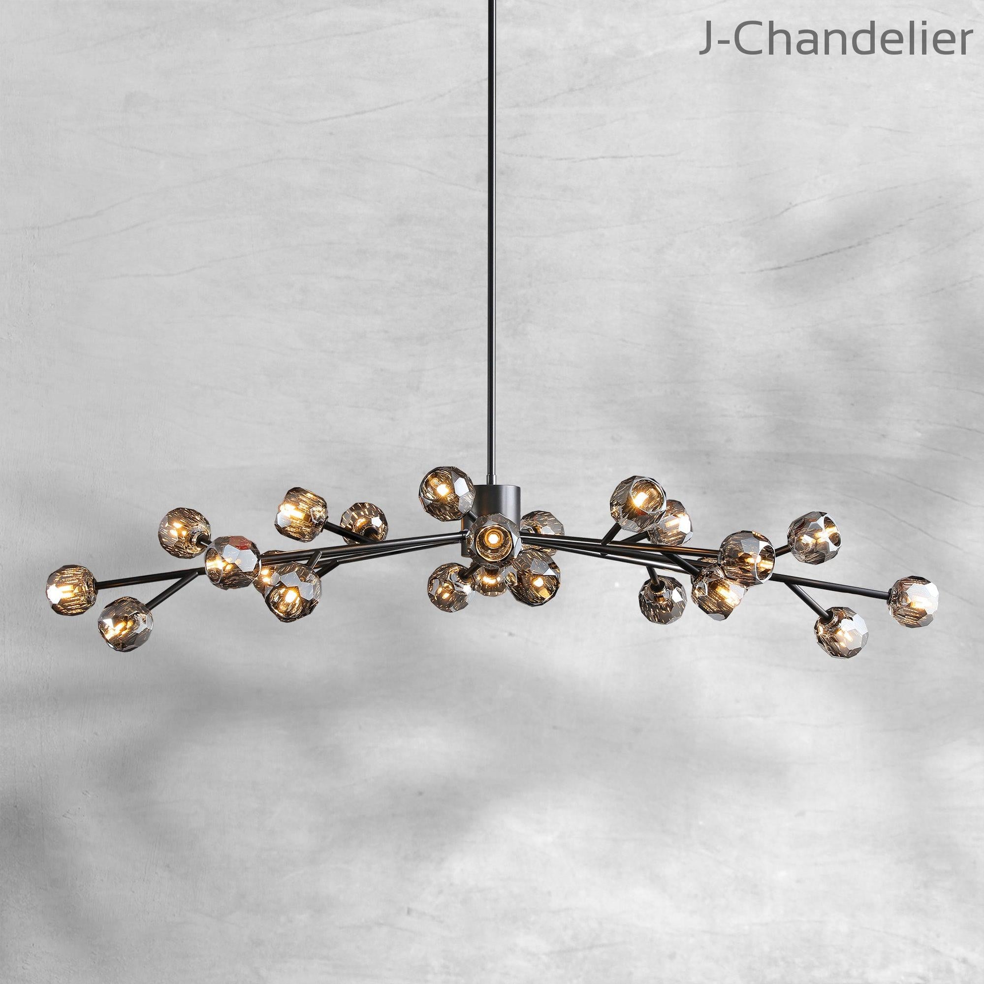 Bille De Crystal Round Chandelier 72"