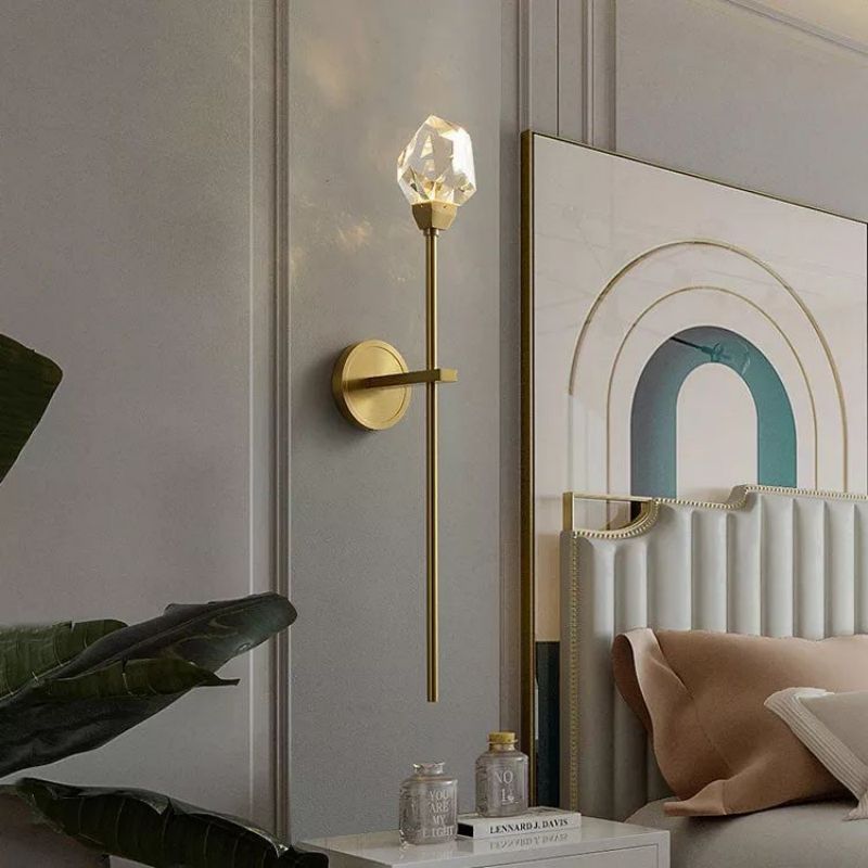 JC Nicole Crystal Prisms Wall Sconce