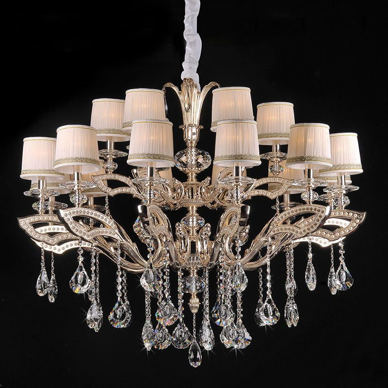 Maria Crystal Classic Chandelier 44" 18 Lights - Merlin Lamps