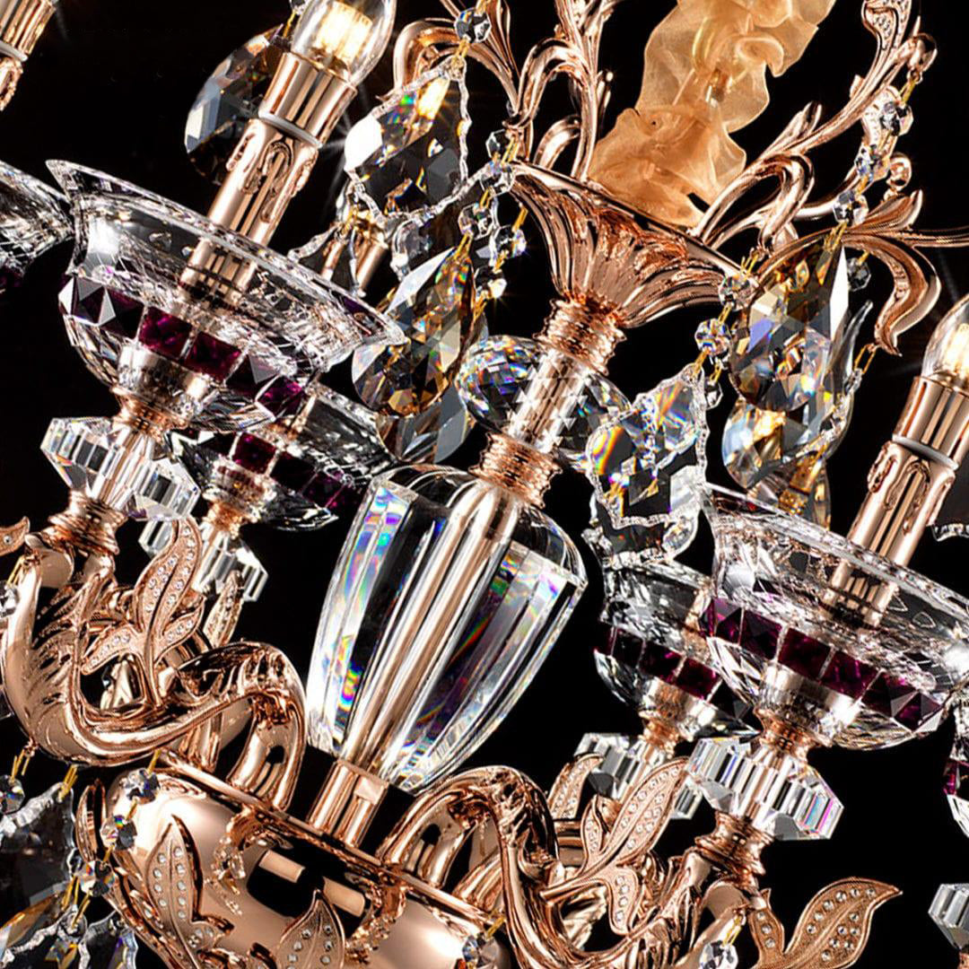 Maria Crystal Classic Chandelier 27" 6 Lights - Merlin Lamps