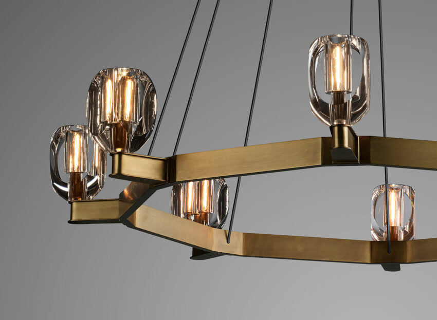 Canson Circular Modern Chandelier For Living Room
