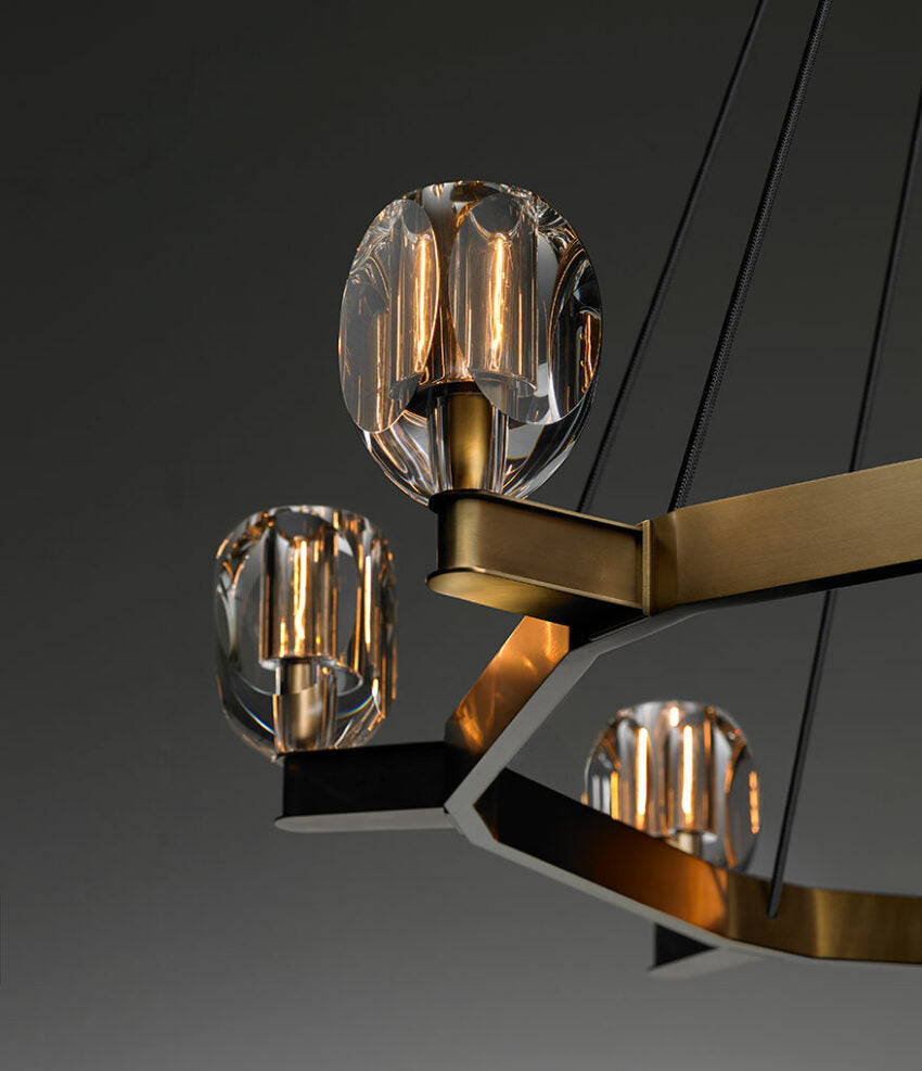 Canson Circular Modern Chandelier For Living Room