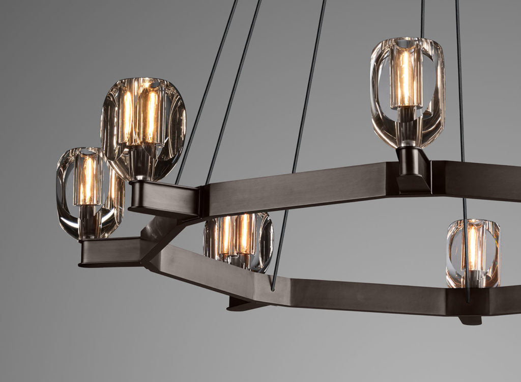 Canson Circular Modern Chandelier For Living Room