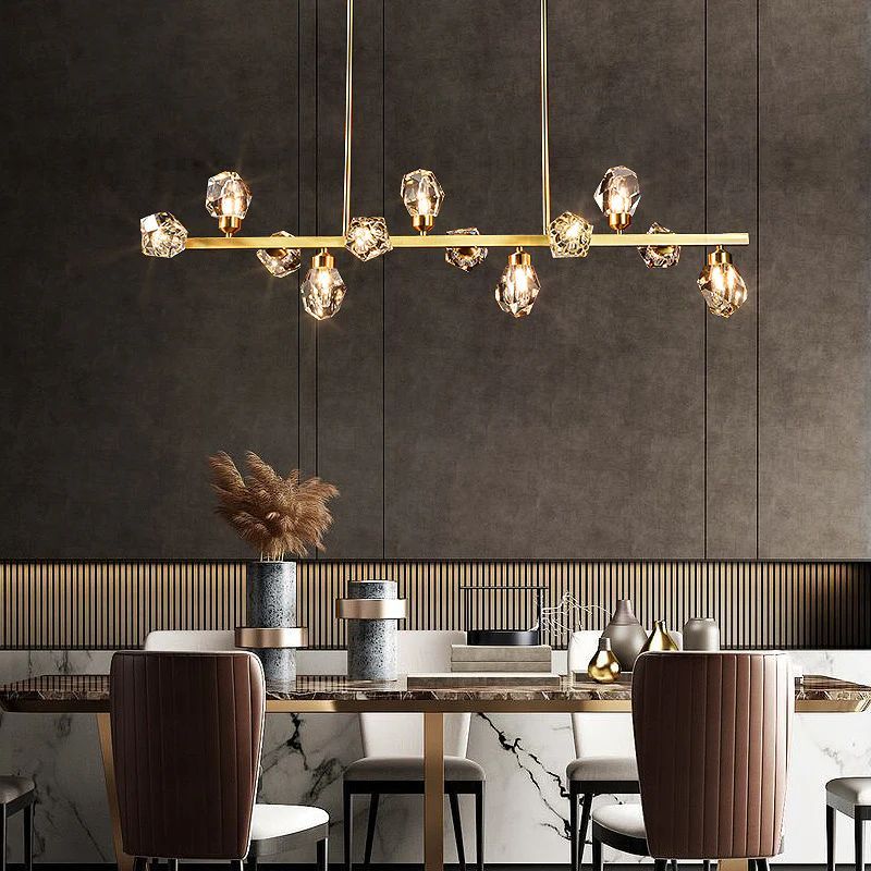 JC Nicole Crystal Linear Chandelier