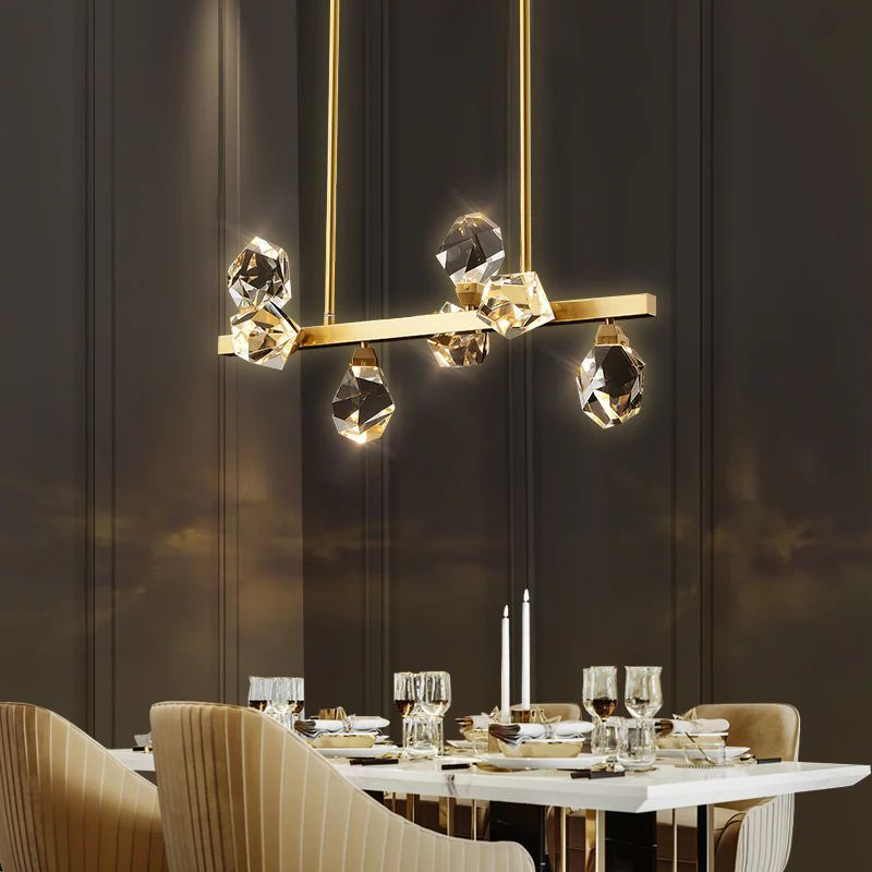 JC Nicole Crystal Linear Chandelier