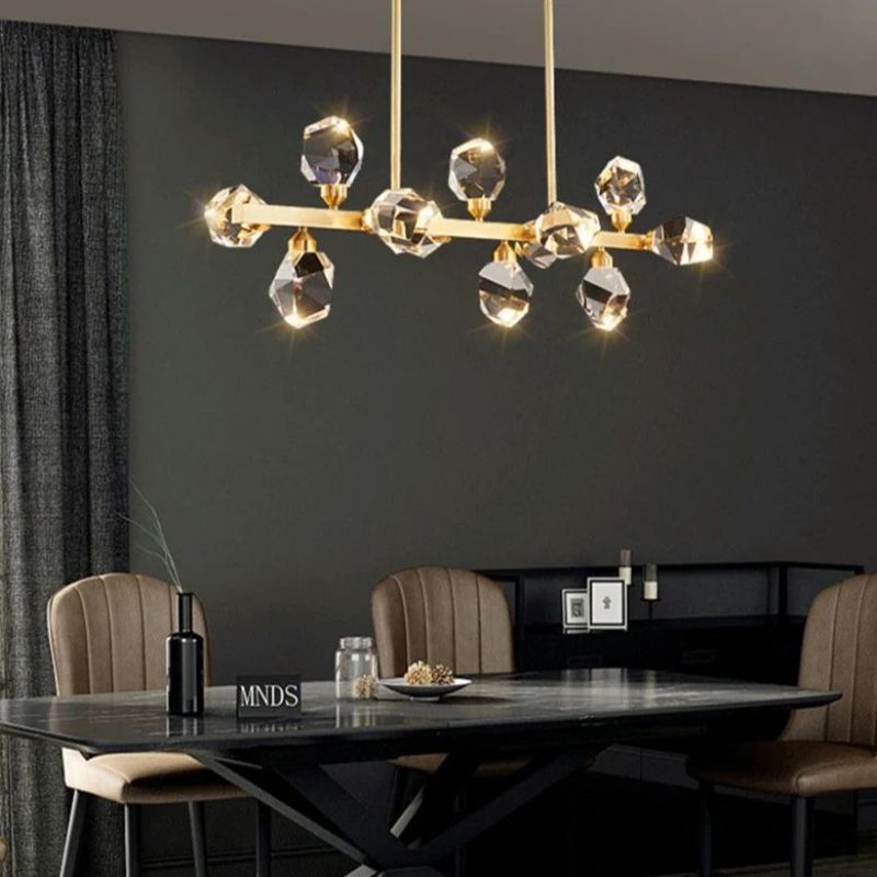 JC Nicole Crystal Linear Chandelier