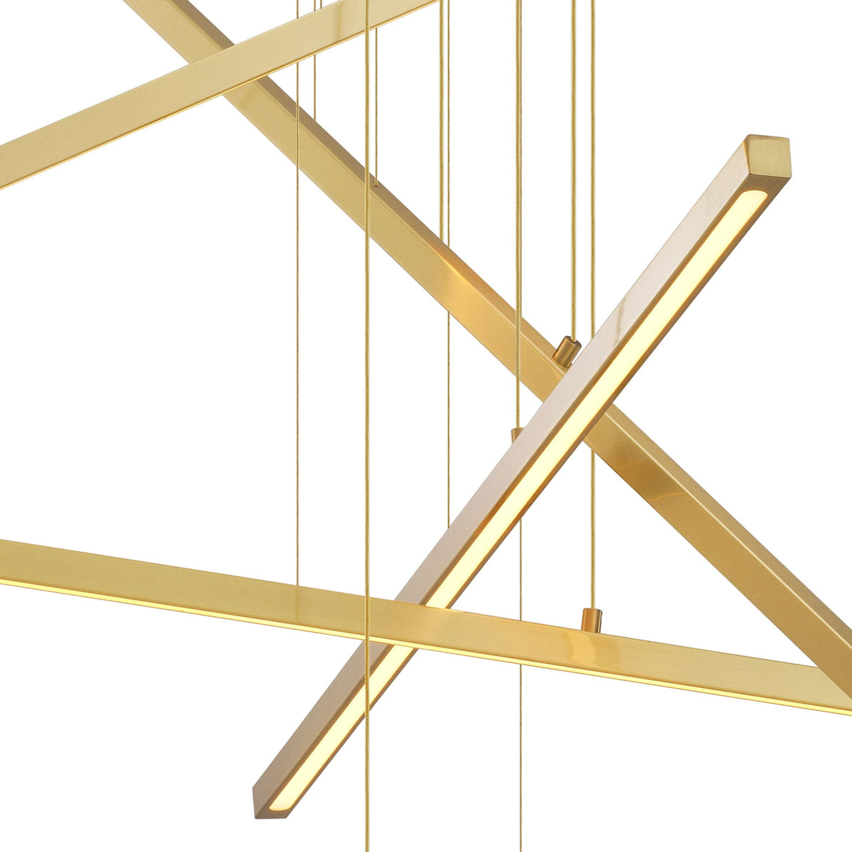 Cooper  Modern Brass Chandelier - Brass