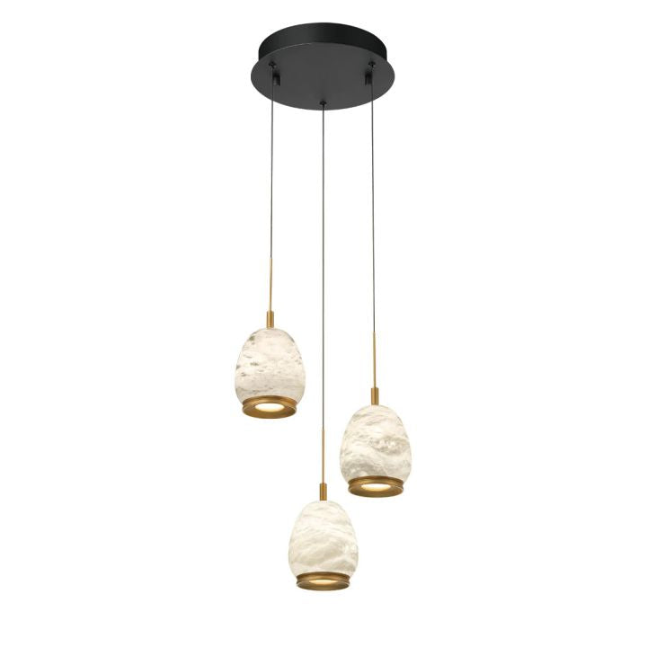 Alabaster Round  LED Pendant