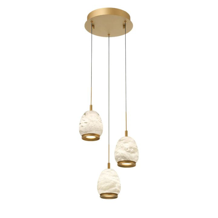 Alabaster Round  LED Pendant
