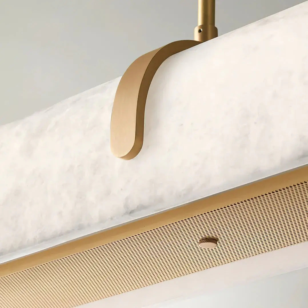 JC Linear Alabaster Chandelier