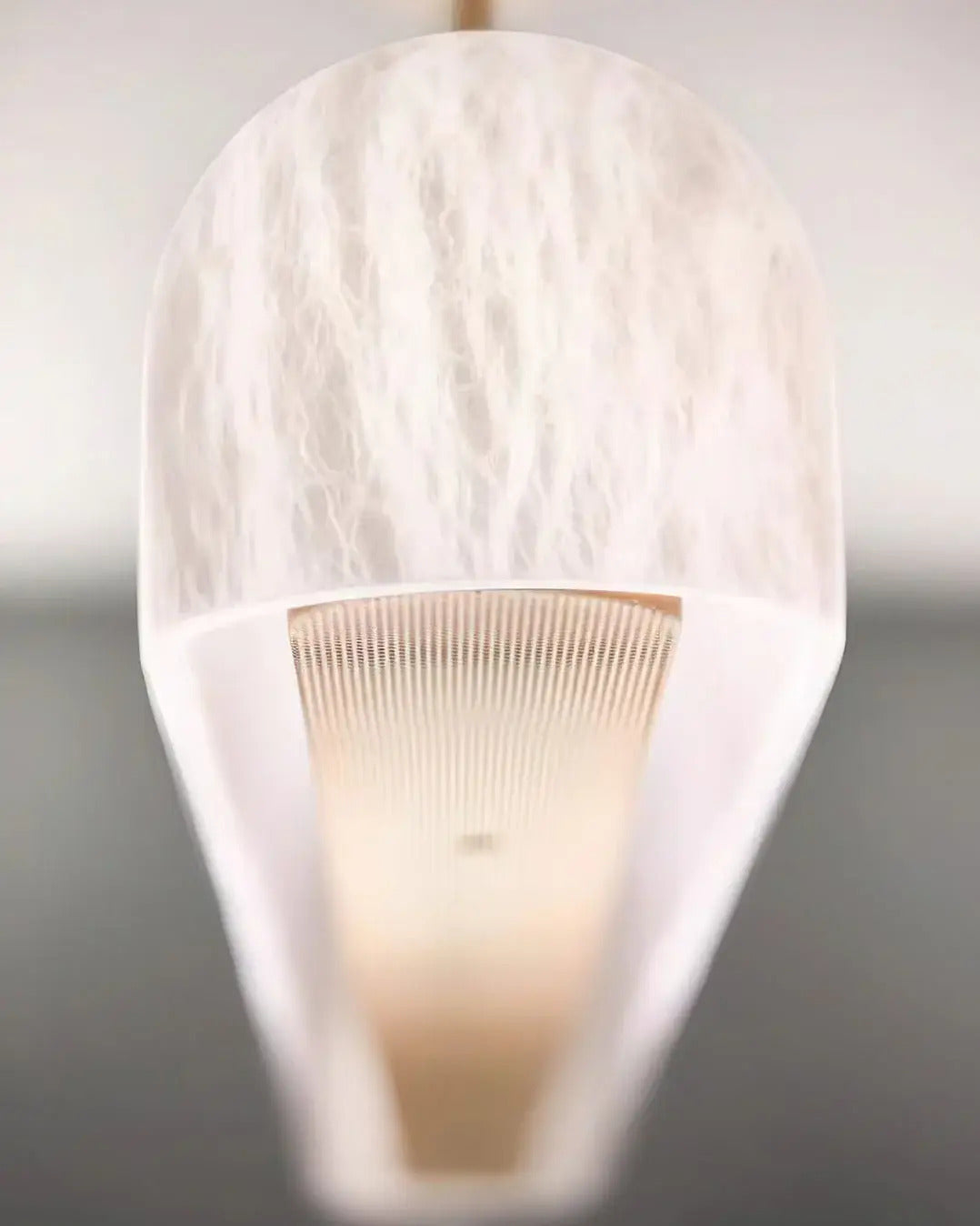 JC Linear Alabaster Chandelier