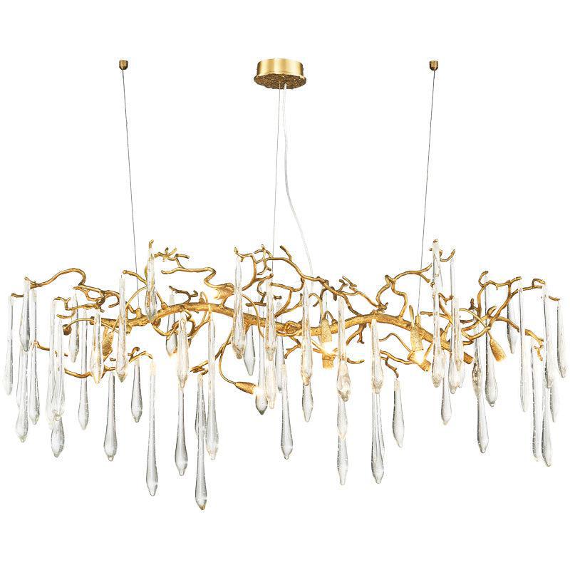 JC  Teardrop  Large Teardrop Modern Branch Chandelier