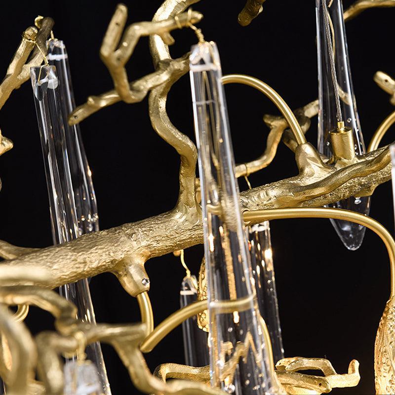 JC  Teardrop  Large Teardrop Modern Branch Chandelier