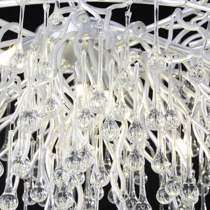 JC Aqua Modern Tree Branch Crystal Chandelier 47.5" L