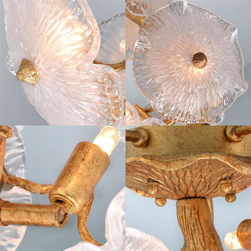 JC Magnolia Modern Luxury Branch Chandelier For Staircase