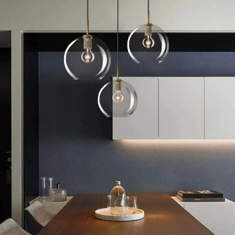 Utilitaive Globe Shade Pendant 8"11"14"