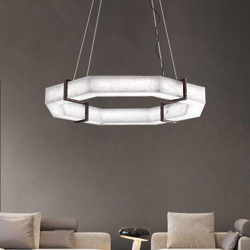 Modern Creative Retro Alabaster Chandelier - Merlin Lamps
