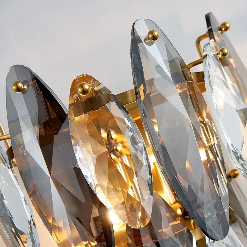 JC Nimbus Sided Hand Crystal Wall Sconce