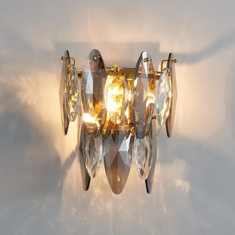 JC Nimbus Sided Hand Crystal Wall Sconce