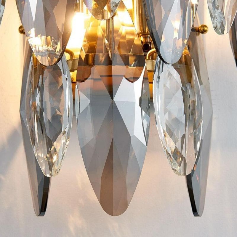 JC Nimbus Sided Hand Crystal Wall Sconce