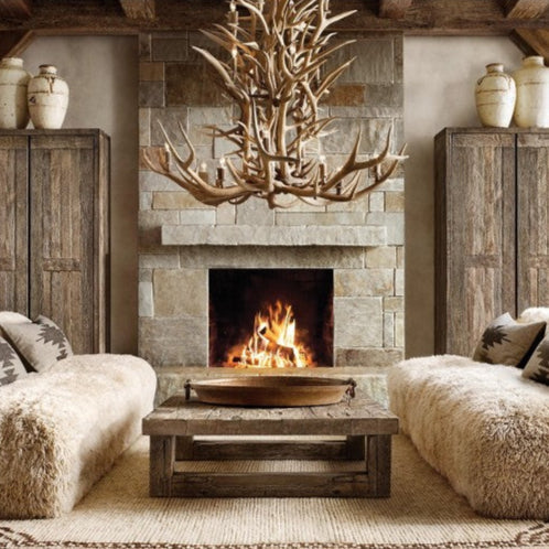 Deer Antler 8-Light Chandelier 36''