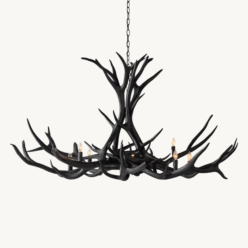 Deer Antler 8-Light Chandelier 60''