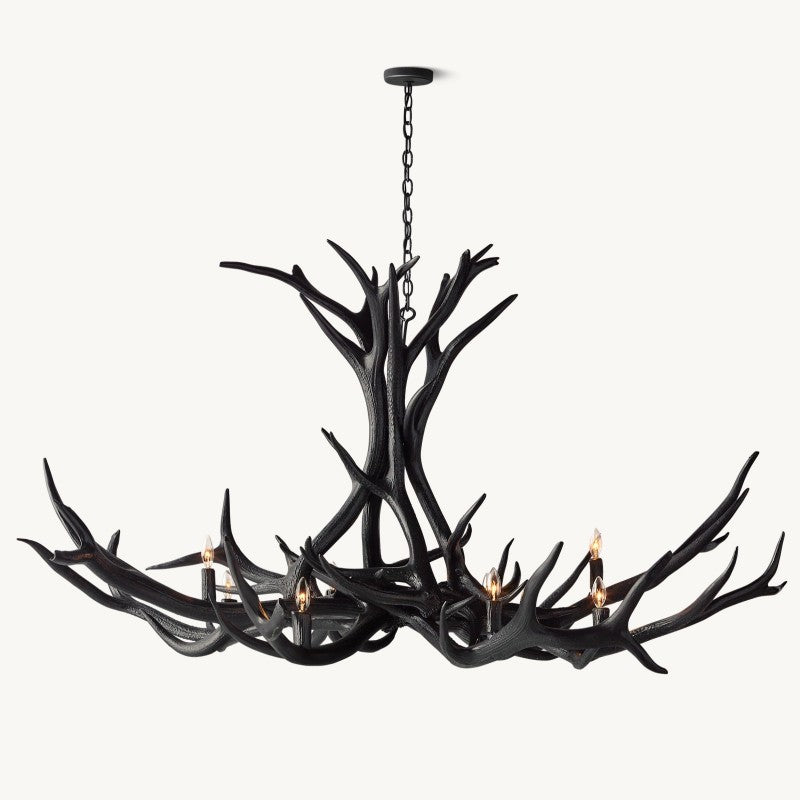 Deer Antler 8-Light Chandelier 60''