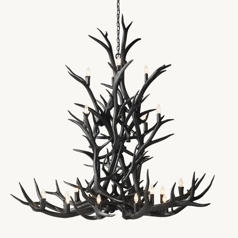 Deer Antler 20-Light Chandelier 66''