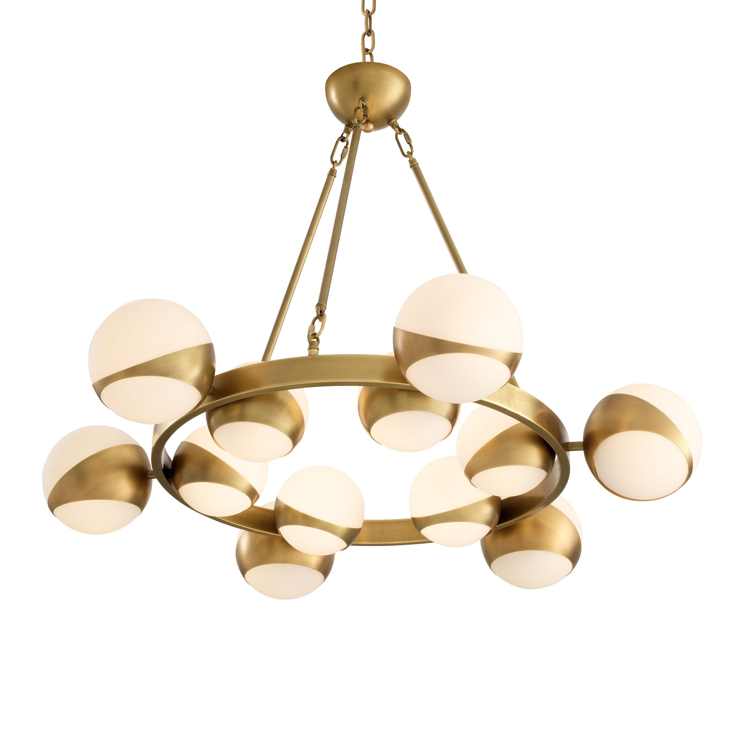 Tortora Modern Brass Chandelier - Brass