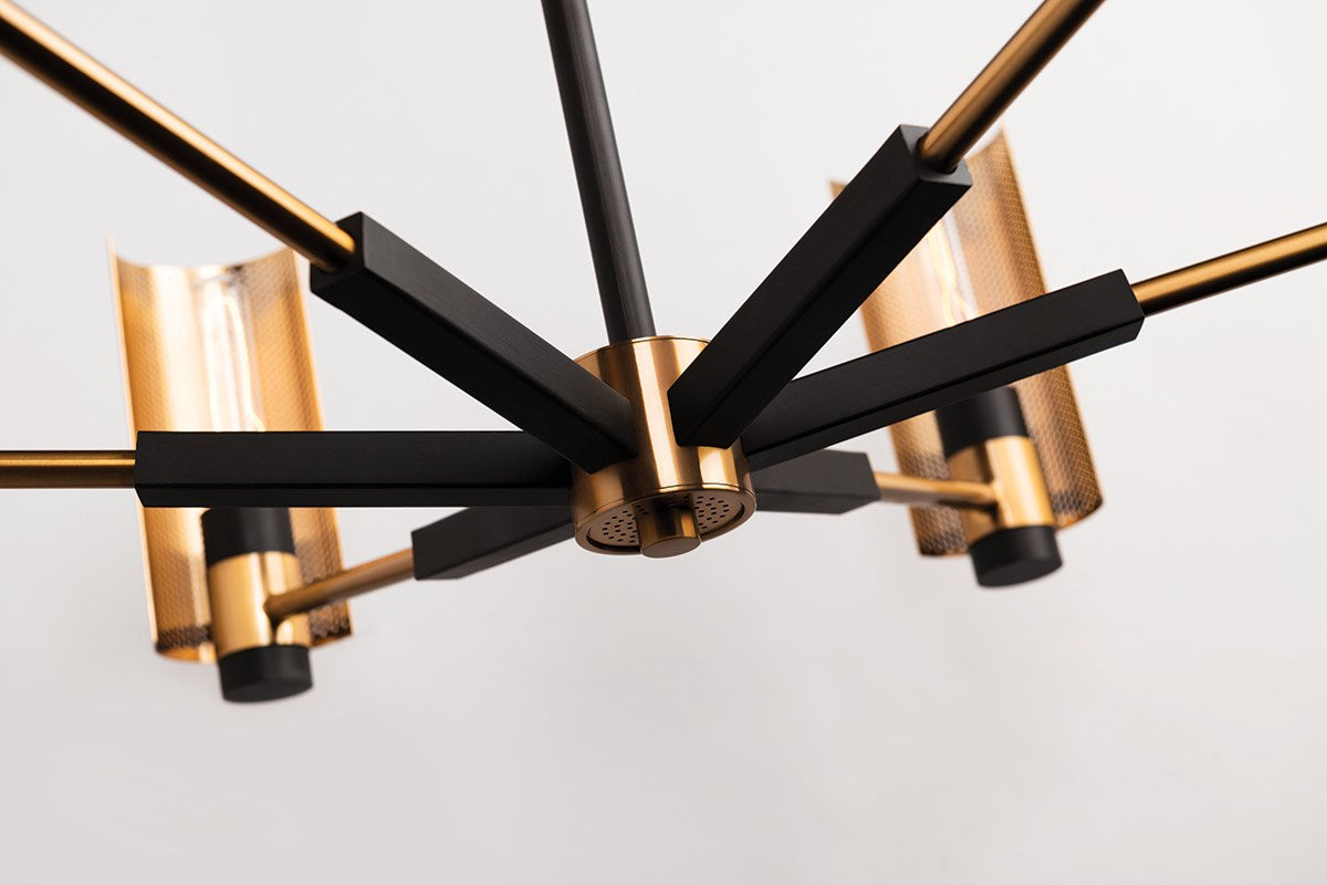 Eternity Modern Brass Chandelier 2 Sizes