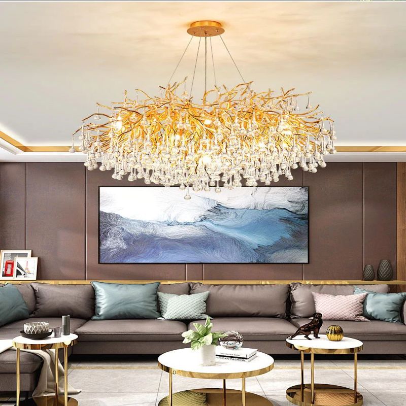 JC Aquarcadia Living Room Branch Chandelier