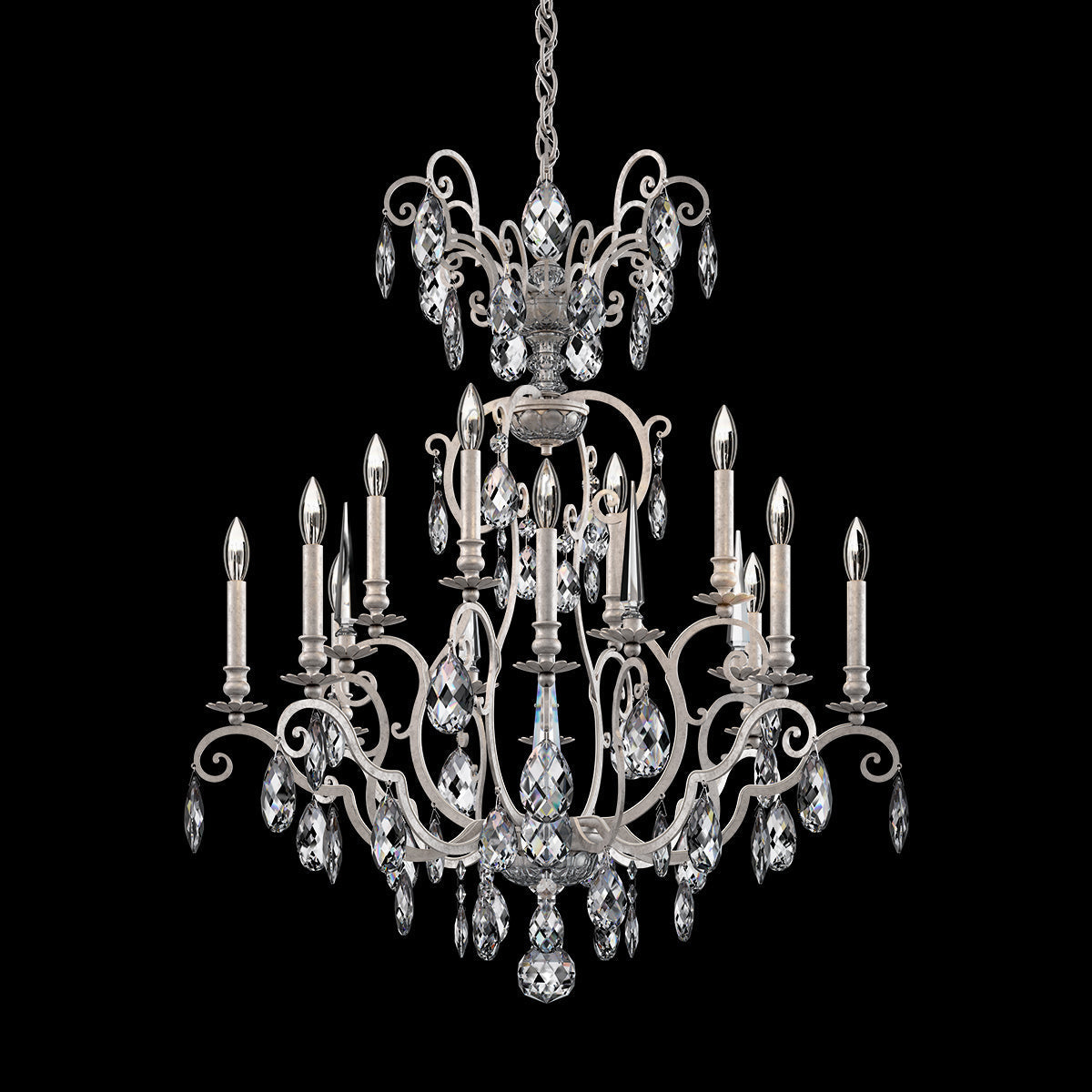 Renaissance Nouveau Chandelier 32"