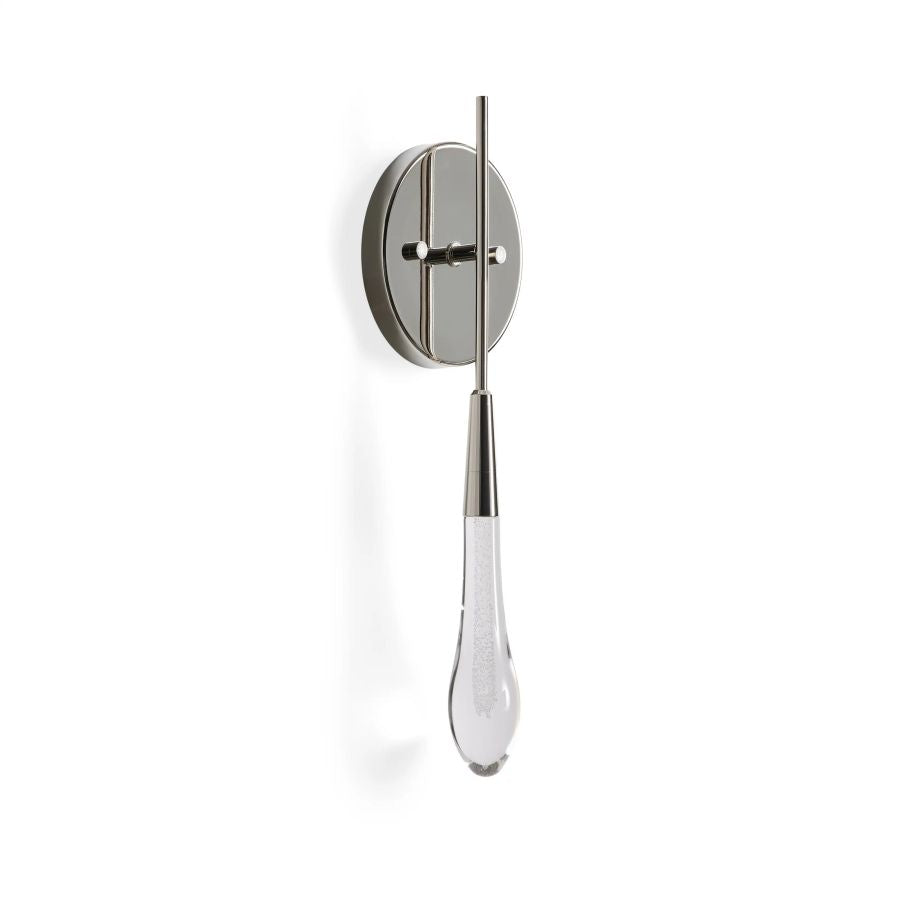 JC Raindrop Glass Solitaire Wall Sconces