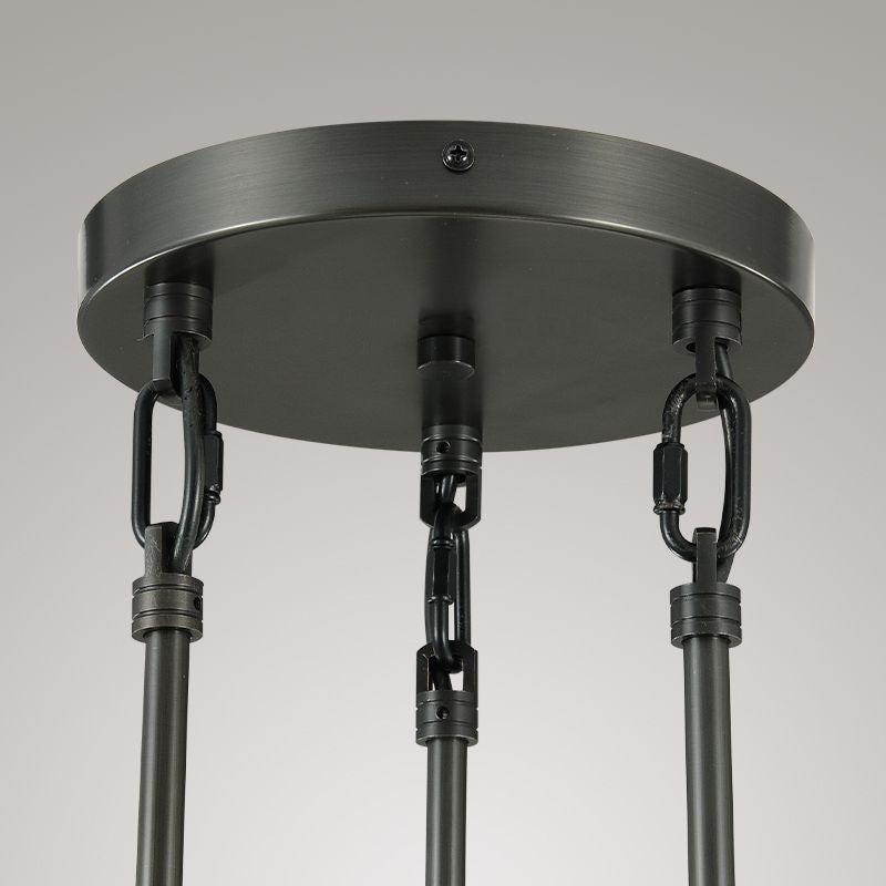 Raindrop Round Chandelier 3-Light 8"