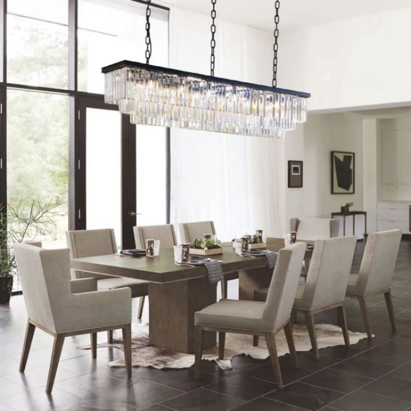 Rhea 3-Tier Rectangular Crystal Chandelier - jchandelier
