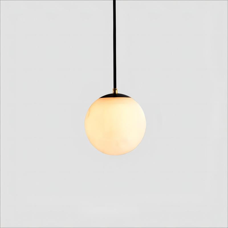 Alabaster Modern Structural Ball Chandelier