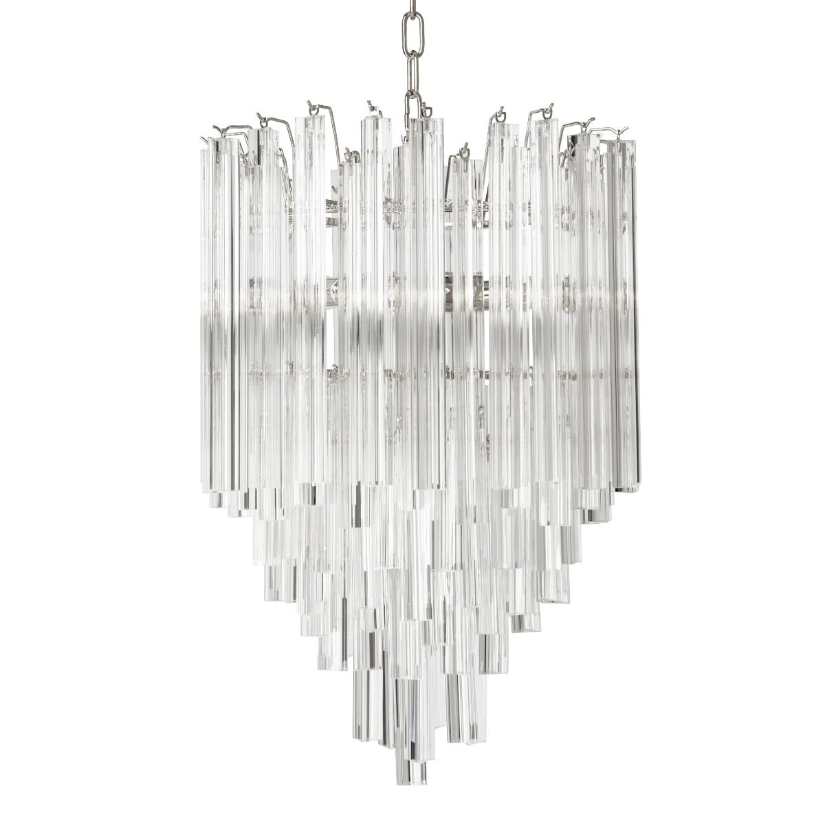 Salerno Modern Chandelier - Brass/Nickel