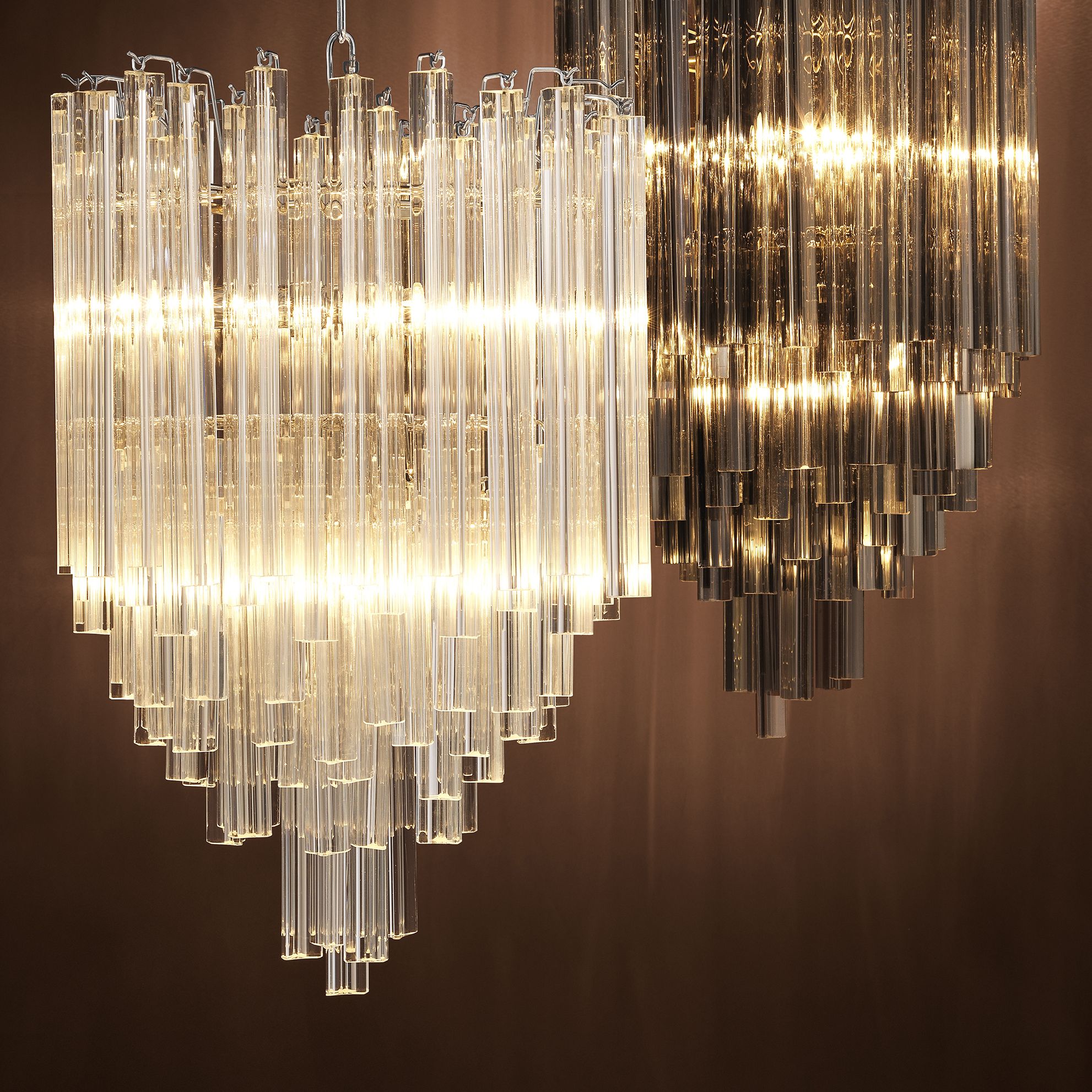 Salerno Modern Chandelier - Brass/Nickel  (Ex-Display)