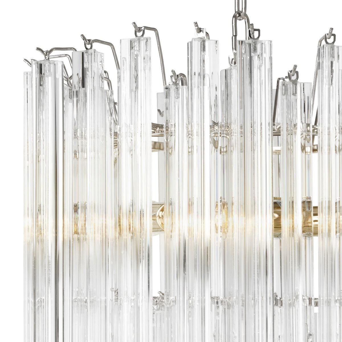 Salerno Modern Chandelier - Brass/Nickel