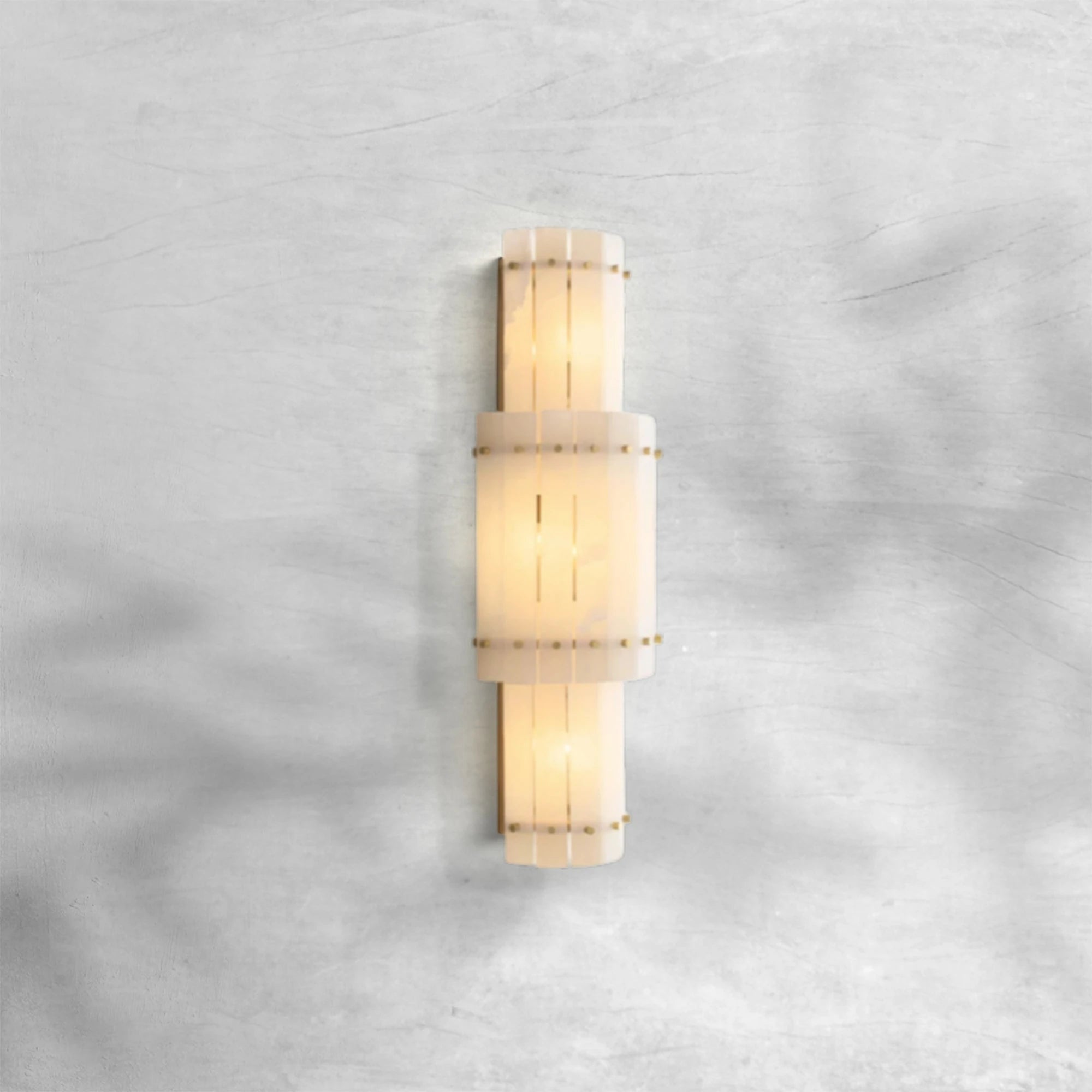 Sun Marcus Alabaster Grand Round Sconce