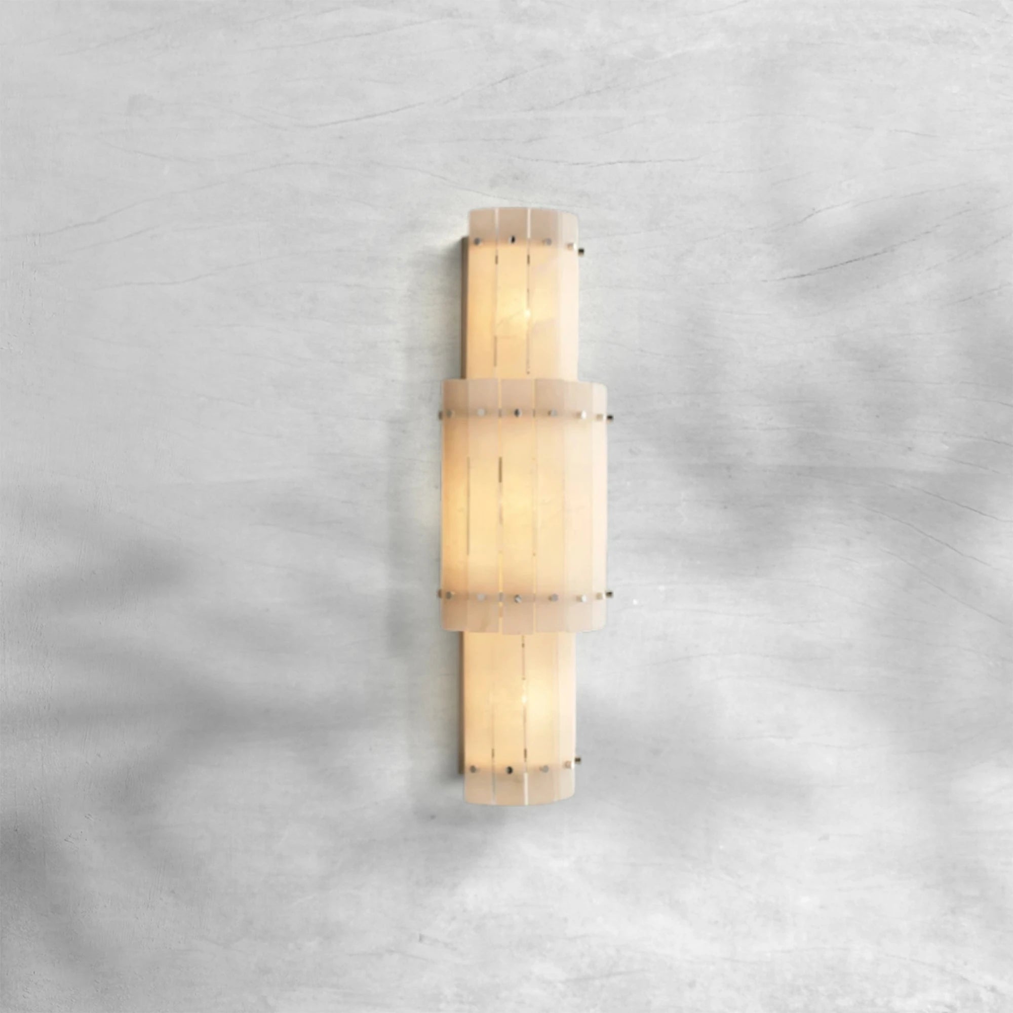 Sun Marcus Alabaster Grand Round Sconce