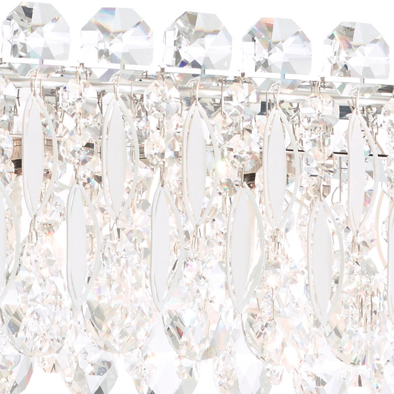 Sarella 18-Light Unique Statement Drum Chandelier with Clear Heritage Crystal