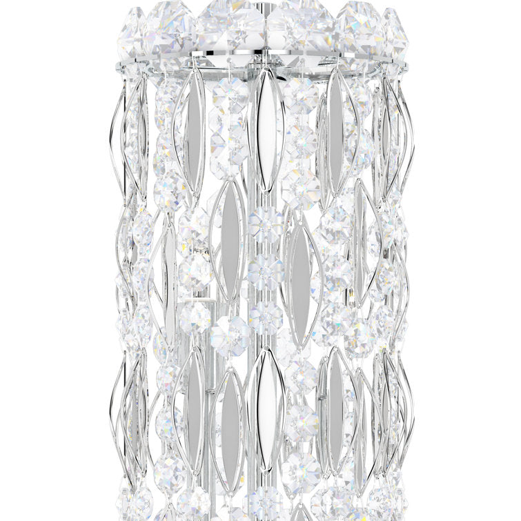 Sarella 18-Light Unique Statement Drum Chandelier with Clear Heritage Crystal