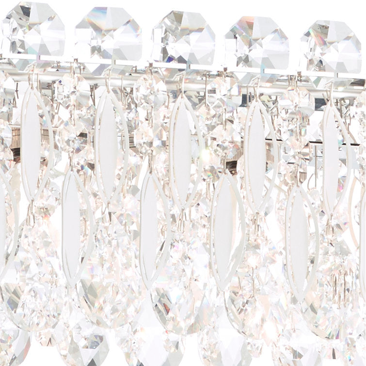 Sarella 18-Light Unique Statement Drum Chandelier with Clear Heritage Crystal