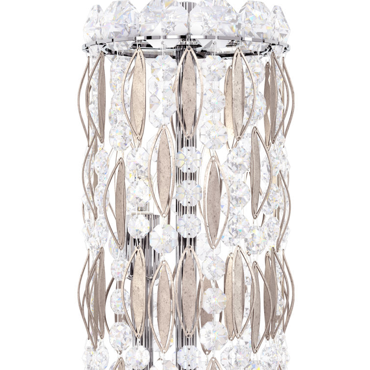 Sarella 18-Light Unique Statement Drum Chandelier with Clear Heritage Crystal
